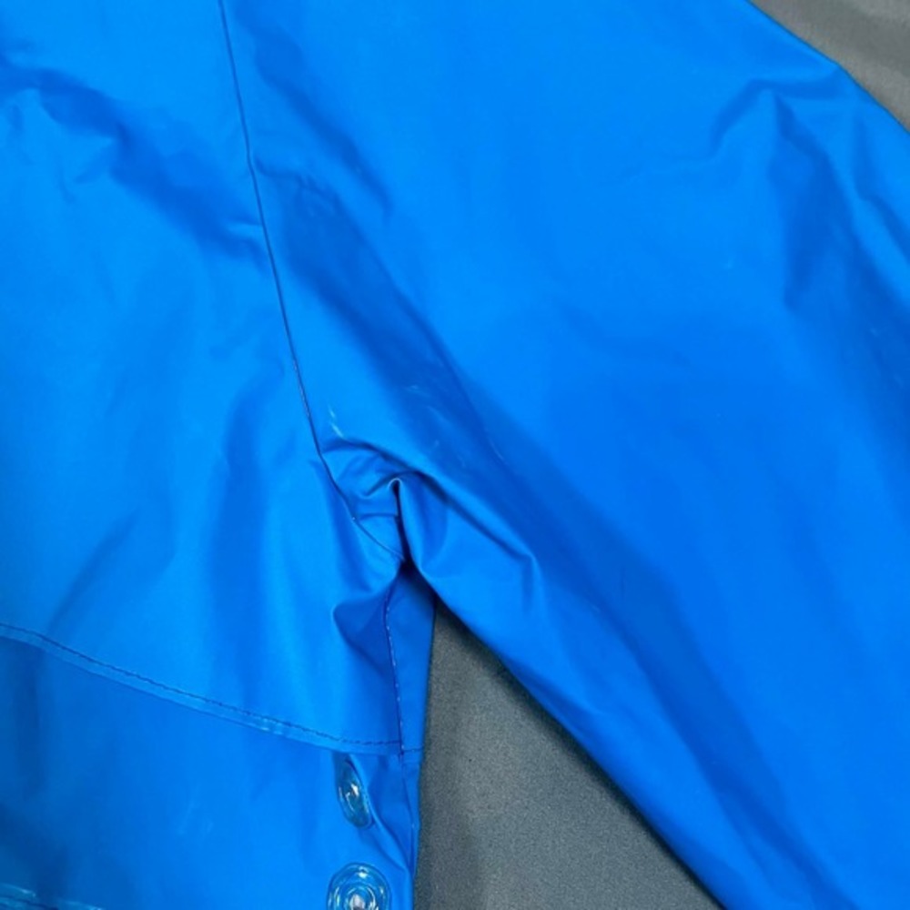 Vintage LL Bean Maine Guide Rain Jacket Blue Hooded Waterproof Womens Small - Picture 8 of 16